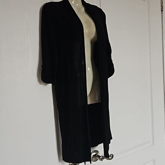 Le Chateau Casual Open-Front Cardigan Black XS - Picture 3 of 16